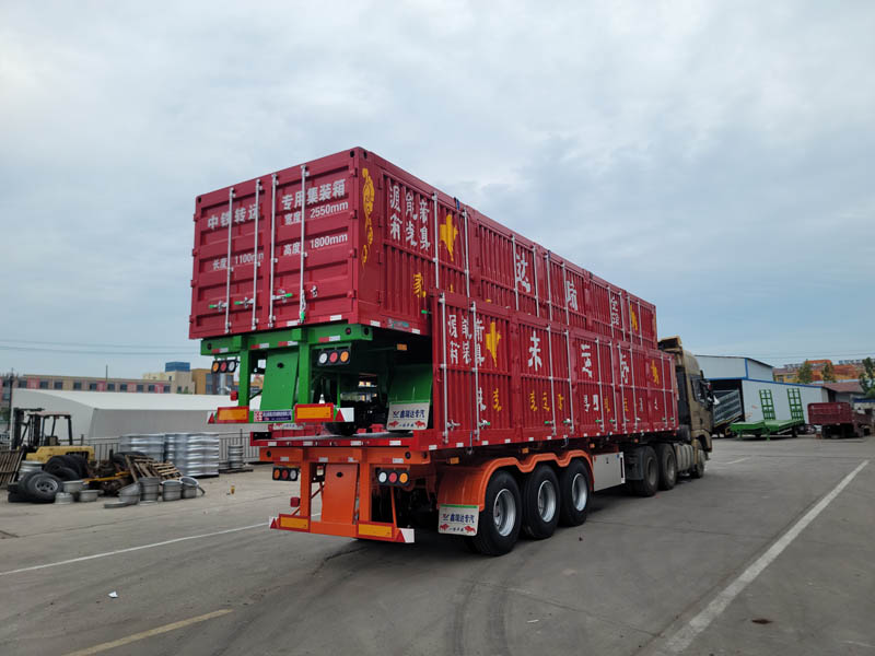 Skeleton Type Side Tipper Semi-Trailers