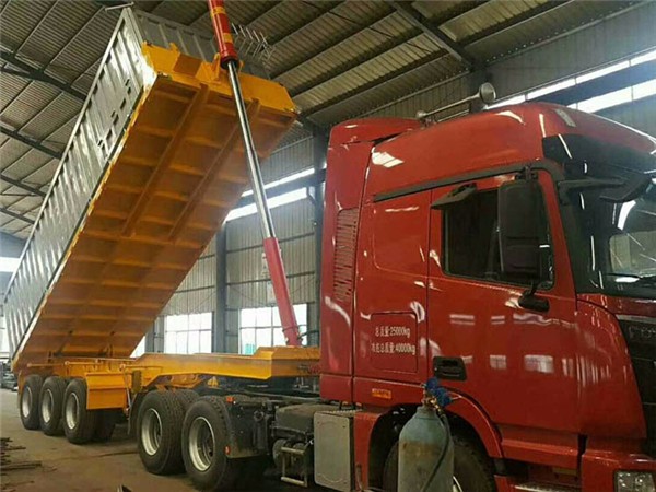 后翻自卸半掛車
