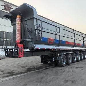 后翻式自卸半掛車(chē)