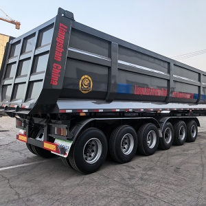 后翻式自卸半掛車